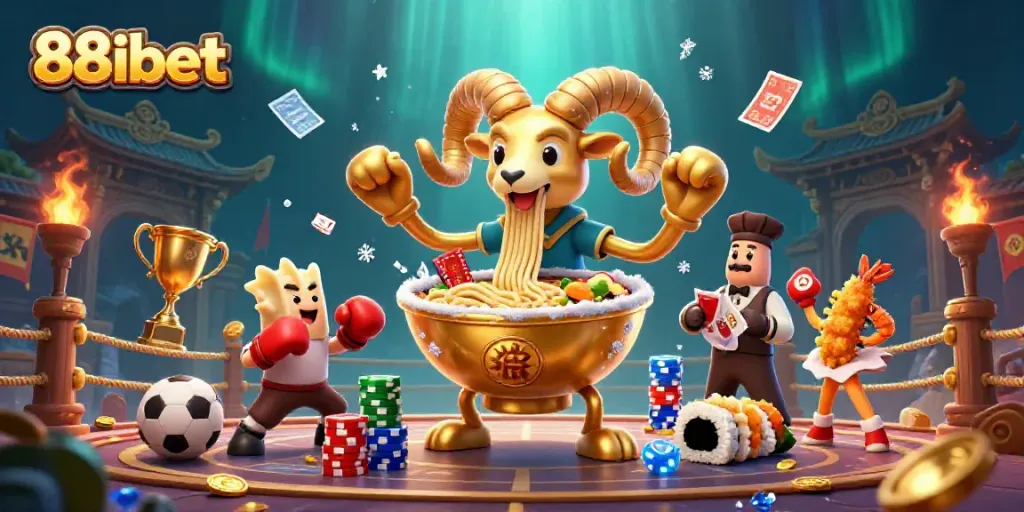 88ibet showcases a vibrant online gaming scene with 3D cartoon characters in action, enhancing engagement.