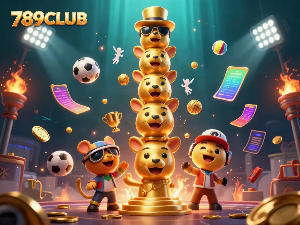 Engage in thrilling sports betting action at 789CLUB with dynamic elements and vibrant visuals.