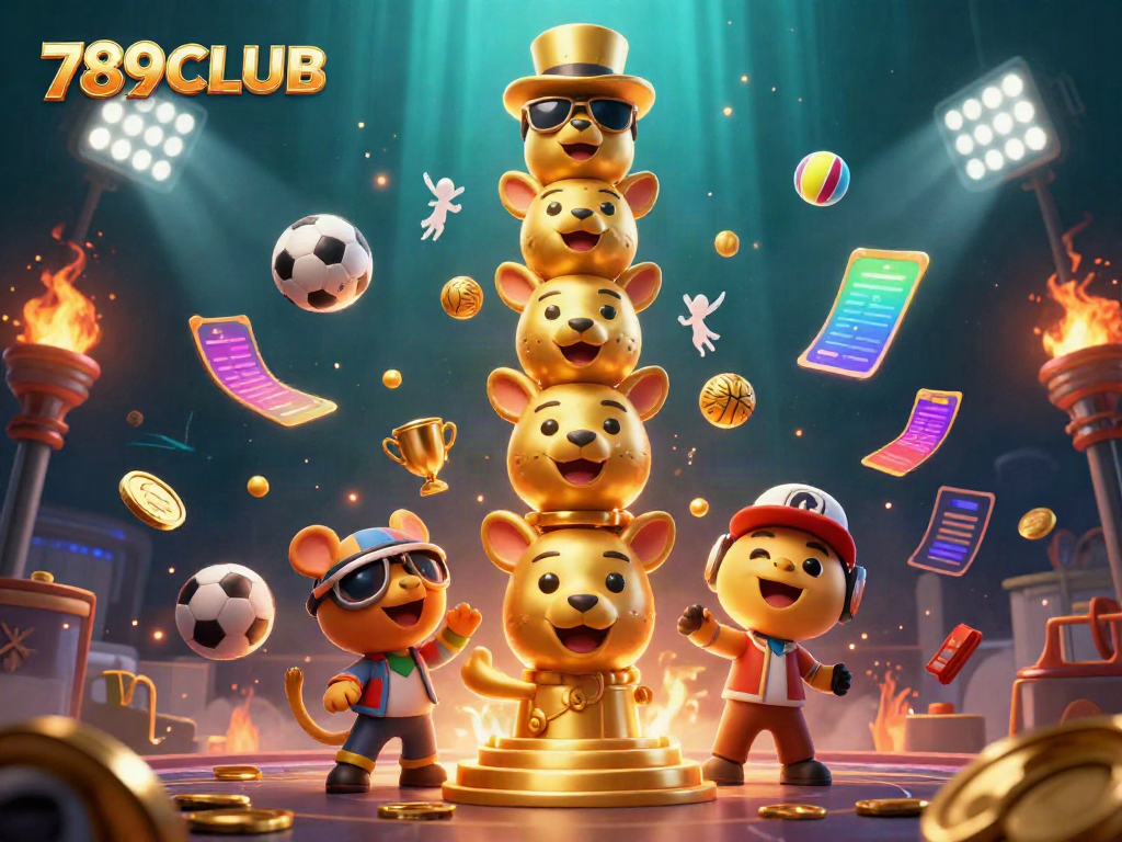 Engage in thrilling sports betting action at 789CLUB with dynamic elements and vibrant visuals.