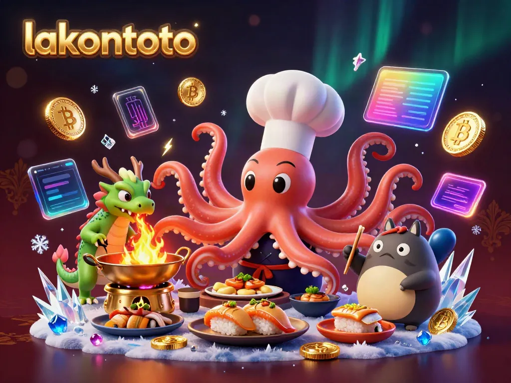 Menangkan taruhan di lakontoto dengan ilustrasi kasino digital 3D yang menarik.