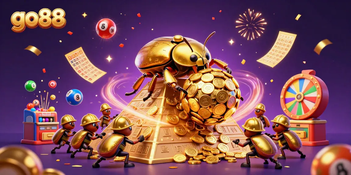 Experience the thrill of winning with go88's vibrant lottery scene featuring dynamic characters and game elements.