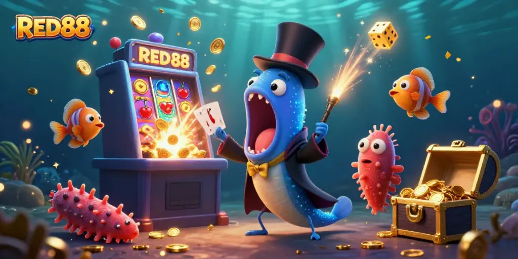 Experience the thrill of RED88 with an enchanting underwater casino adventure.