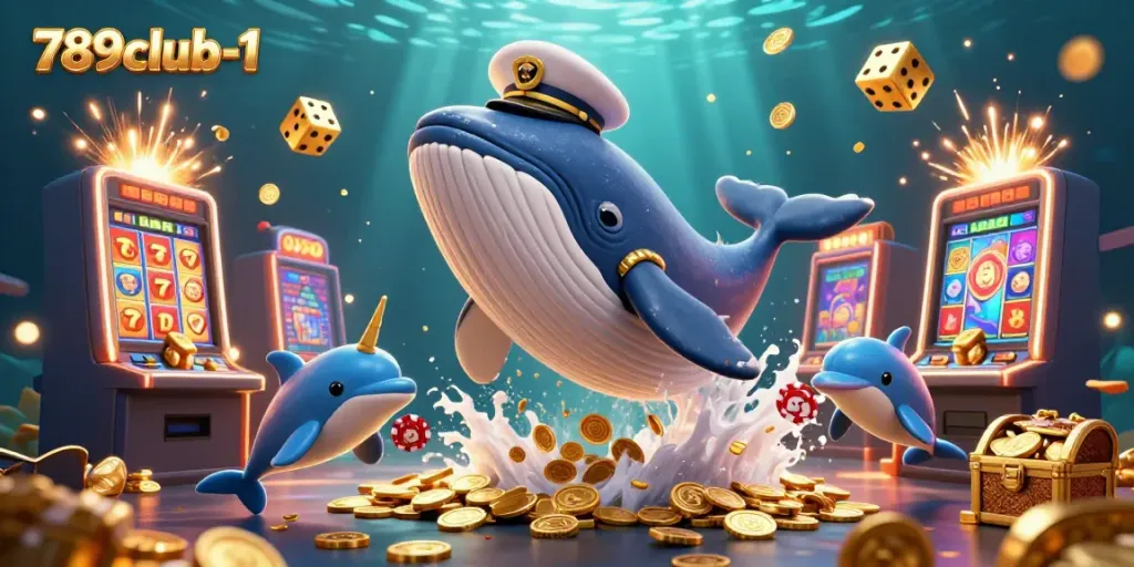 Experience the excitement of 789club-1 with this vibrant casino-themed digital illustration showcasing dynamic characters and playful elements.
