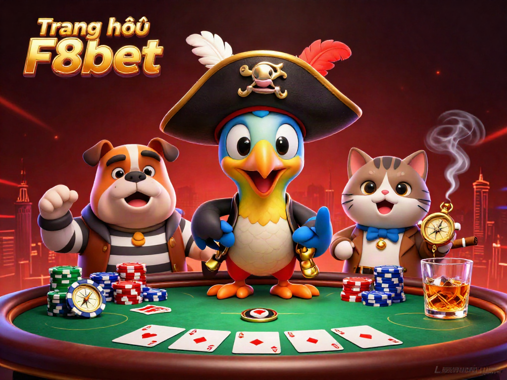 Engage in gameplay at Trang chủ F8bet, featuring vibrant casino elements and captivating characters.