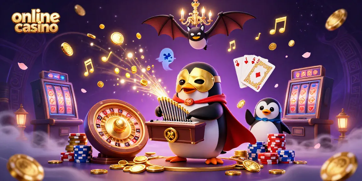 Experience exhilarating gameplay at an online casino, with vibrant symbols and excitement in the air.