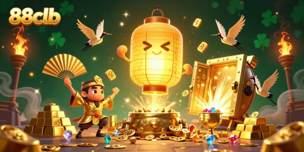 Engage in thriving gameplay at 88clb with dynamic casino elements and vibrant gold treasures.
