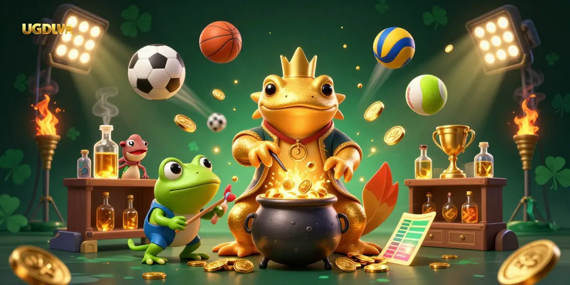 Engage with UGDEWA as a golden salamander alchemist creates wealth in a magical sports betting scene.