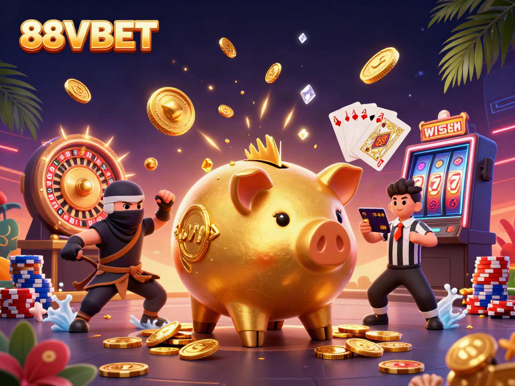 Engage with 88VBET's vibrant casino world featuring dynamic characters and thrilling game elements.