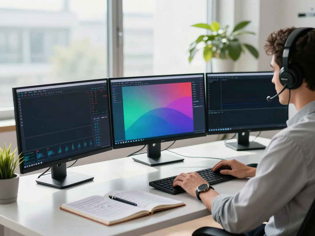 MetaTrader 5 trading workspace with analyst using advanced financial tools